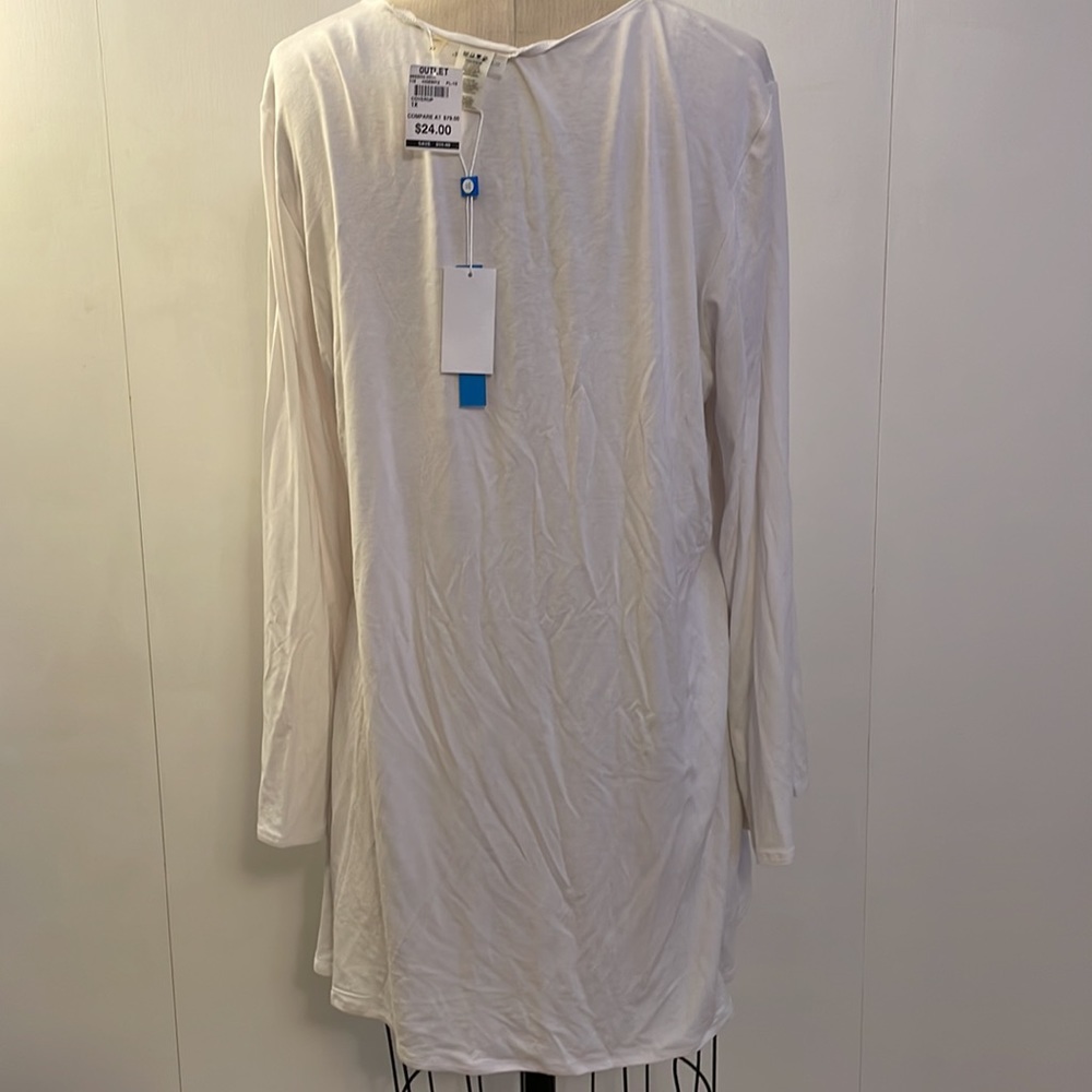 Bleu by Rod Beattie long bell sleeve blouse with cross cross neckline - Picture 4 of 7